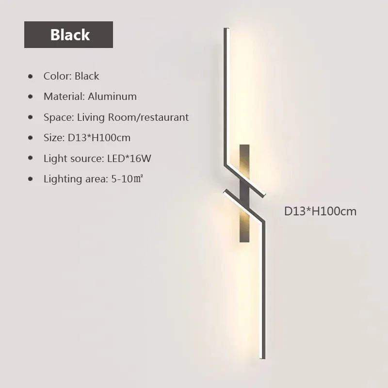 Wall Lamp Modern Minimalist Strip Wall Decor