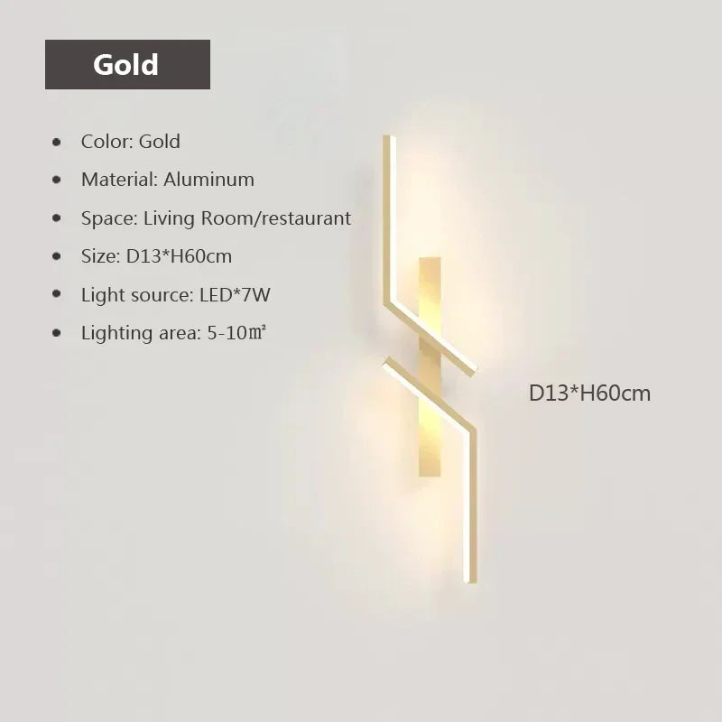 Wall Lamp Modern Minimalist Strip Wall Decor