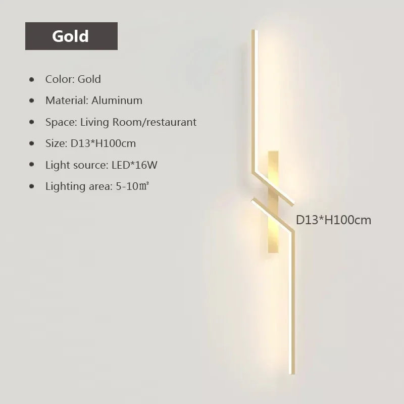 Wall Lamp Modern Minimalist Strip Wall Decor