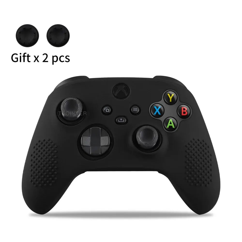 Soft Silicone Case For Xbox Series X/S Controller Protective Skin Gamepad Accessories Thumb Grips Caps Joystick Cover Shell