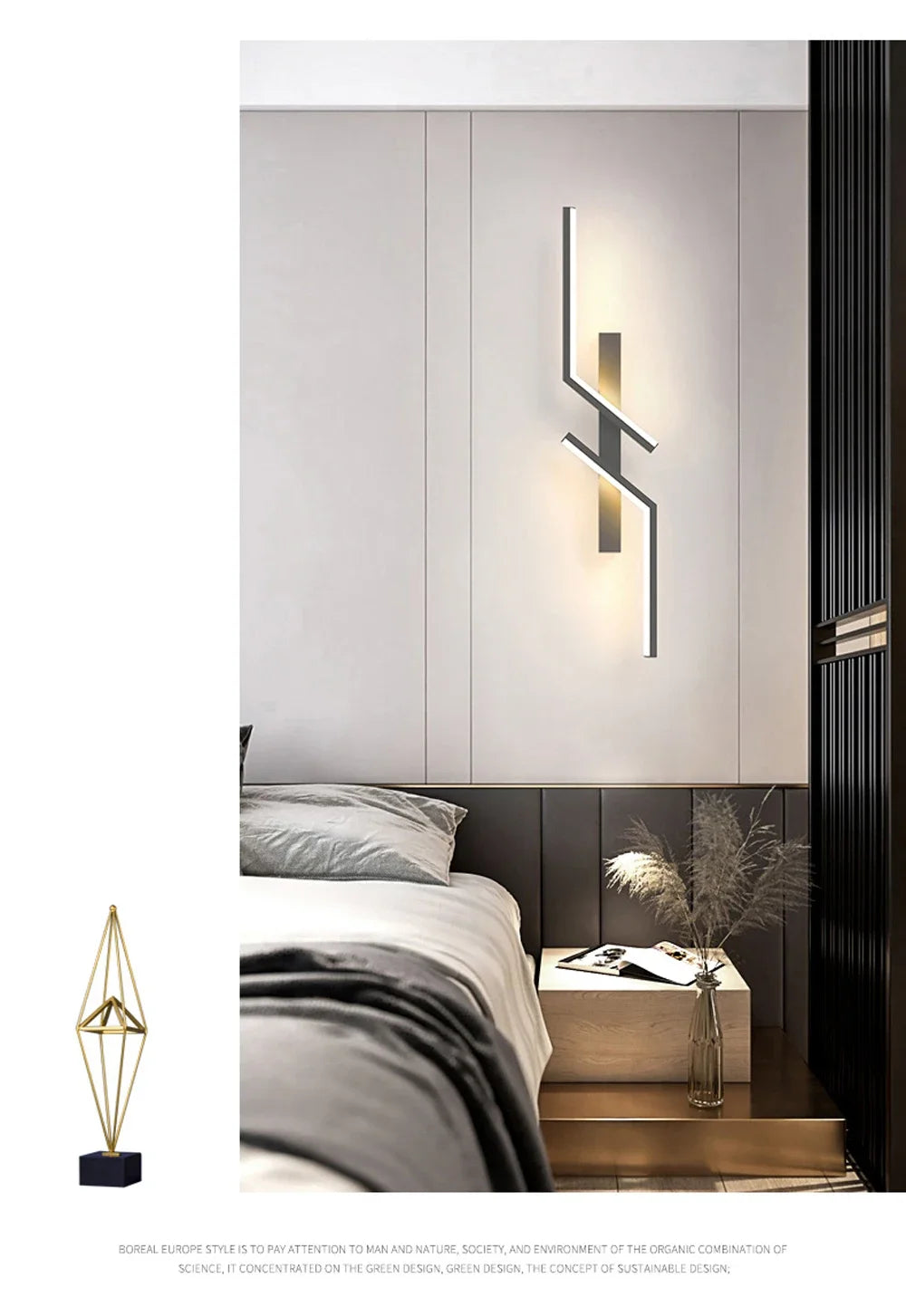 Wall Lamp Modern Minimalist Strip Wall Decor