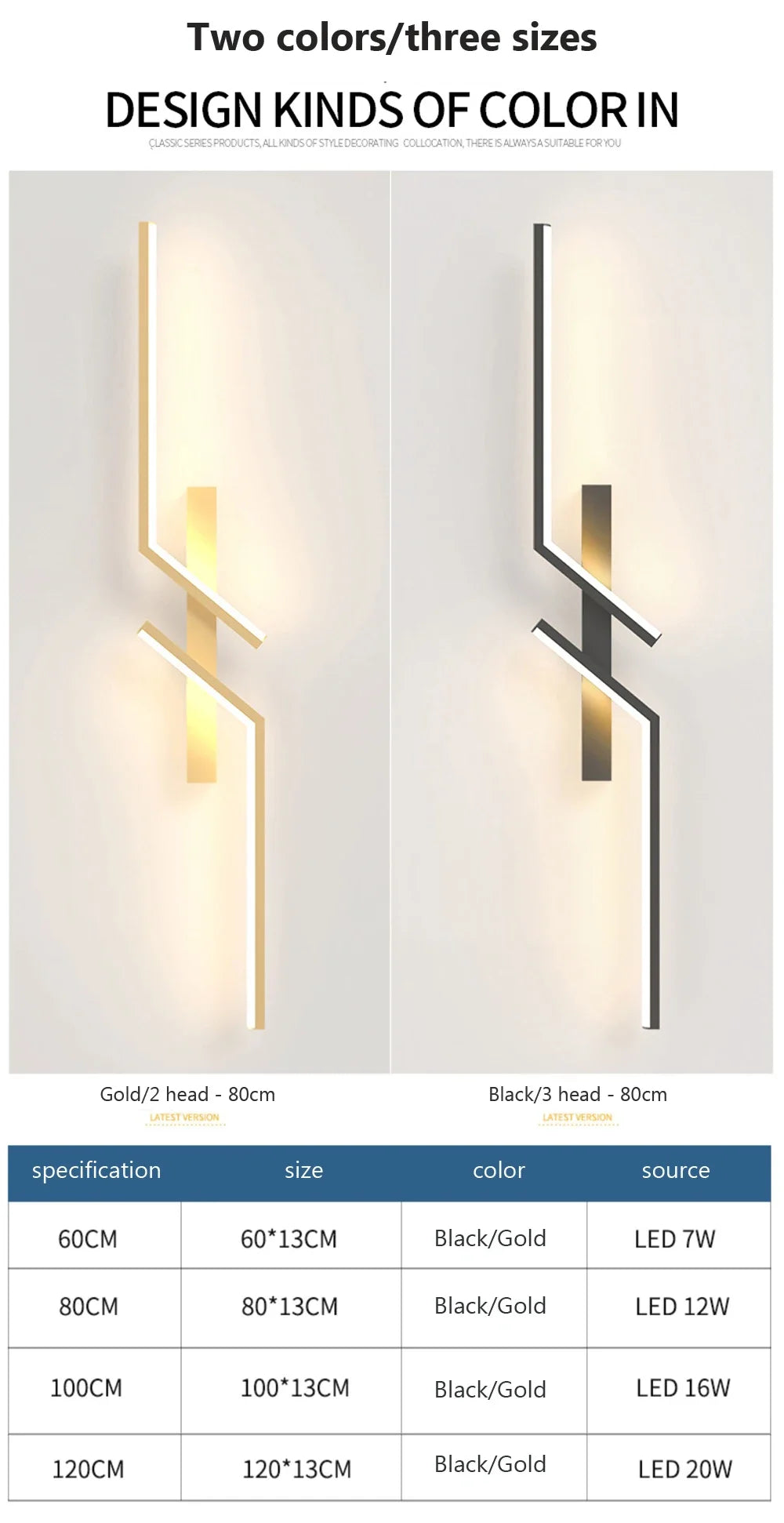 Wall Lamp Modern Minimalist Strip Wall Decor