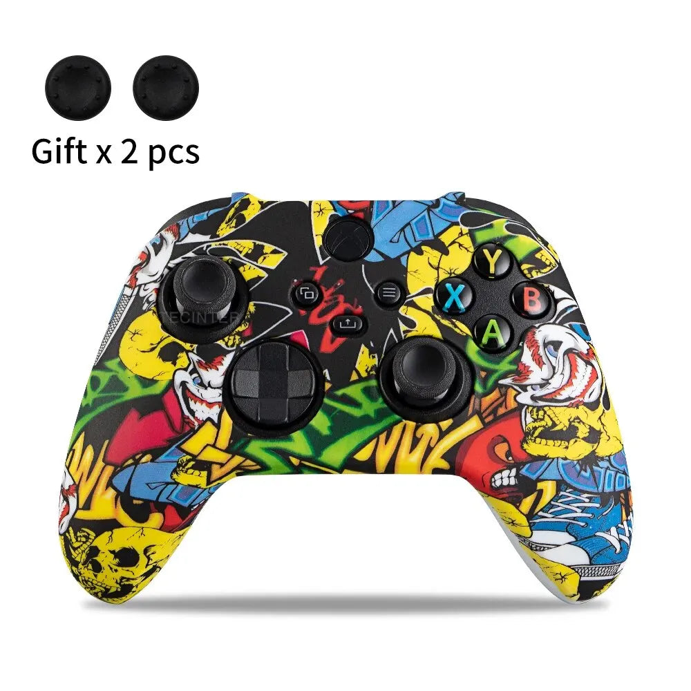 Soft Silicone Case For Xbox Series X/S Controller Protective Skin Gamepad Accessories Thumb Grips Caps Joystick Cover Shell